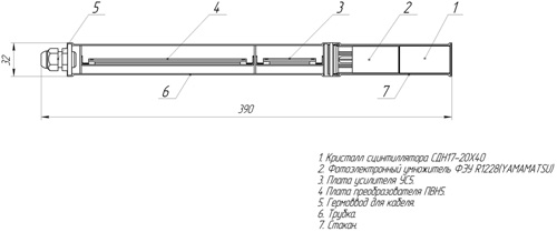 Рис.1. Схема радиометра РСК-1