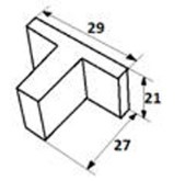 Схема подвижная электроконтакта 29х27х21