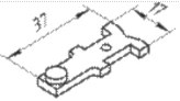 Схема неподвижного электроконтакта 37х17