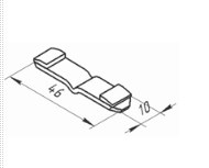Схема электроконтакта подвижного 46х10