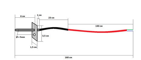 Схема габаритных размеров KG Elektronik PT-1000