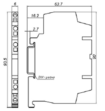 Рис.1. Чертеж преобразователя CSG.859.4213.2431REL.11